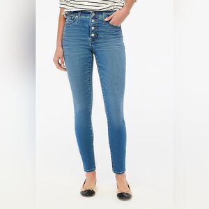 J.Crew factory reimagined 9 in highrise button front skinny jeans, size 26(sz4)